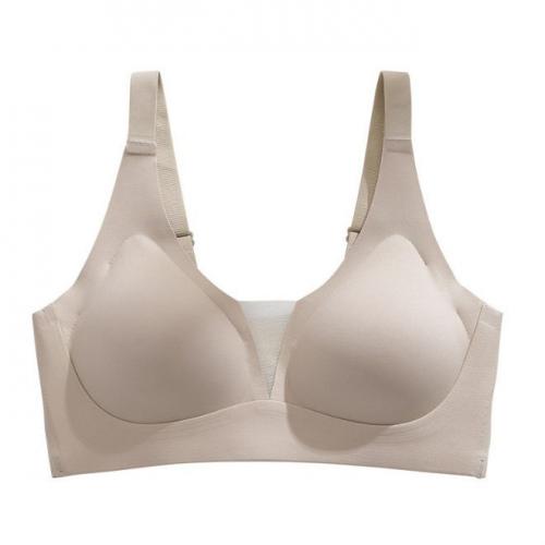 Deep V plunge padded comfort push up wire free bra