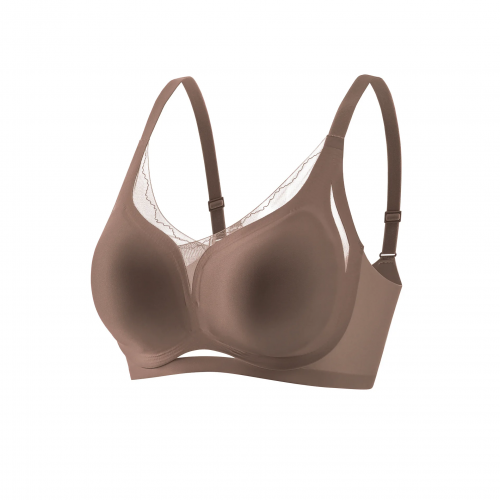 Large size seamless sexy V-neck bra Full coverage fat women bras