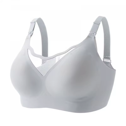 Mesh support maternity bras pregnancy padded wireless breathable bralette