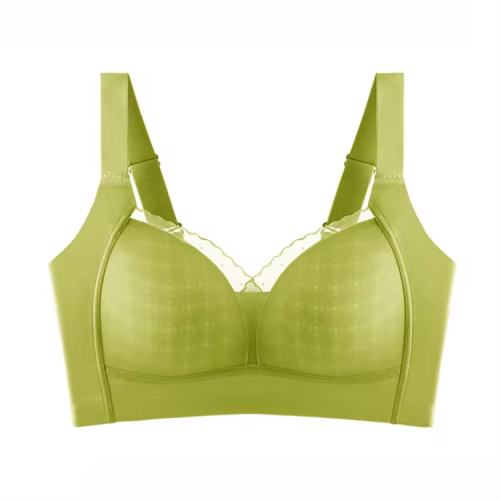 Plus size fat women seamless bras soft cup wireless deep v bralettes