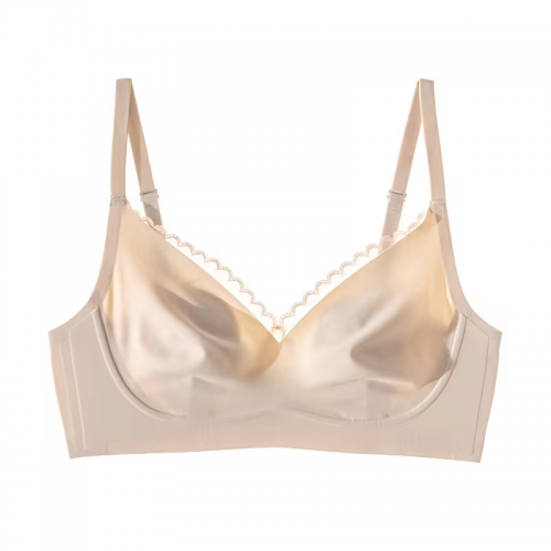 Sexy V-Neck seamless wireless bra with rabbit cup daily bras 