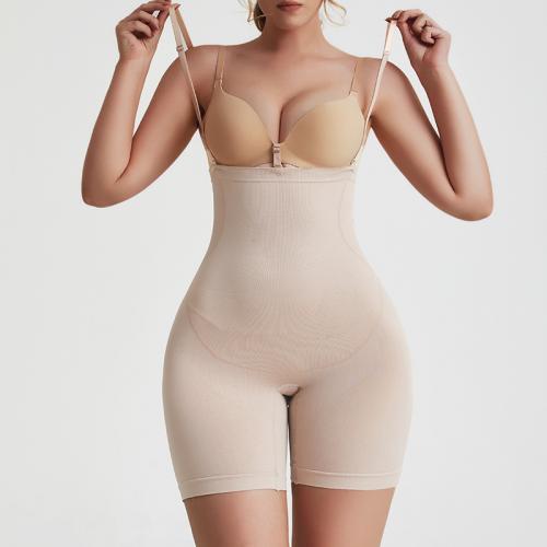 High waist seamless body shaper pants large size with adjustment straps