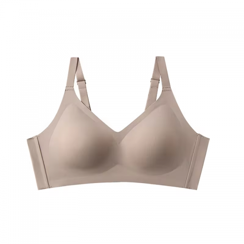 High elasticity ladies wireless bras custom logo V neck women bras