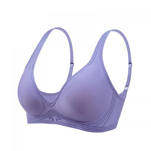 Soft support sexy deep V neck wireless bras for women with jelly strips