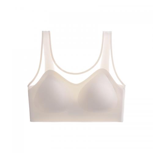 Women back smoothing bras wireless comfortable everyday bras with mesh neck